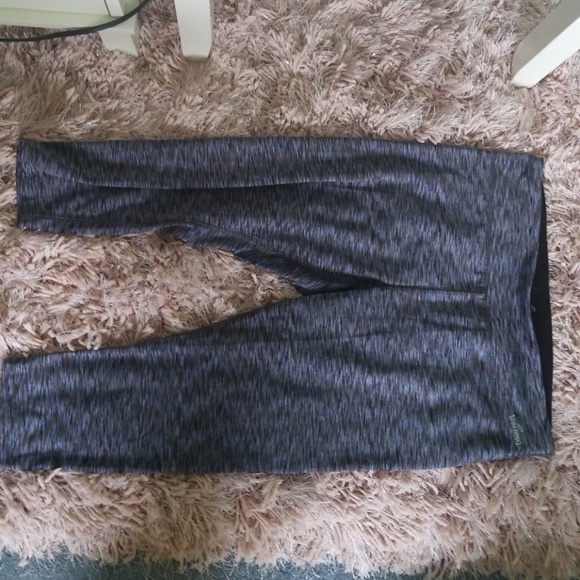Blue Spalding yoga capris - Picture 1 of 2